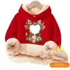 Sudeste Asiático Outono e Primavera Tamanho Grande Modelagem Solta Casual Composto de Algodão Lã de Cordeiro Forrado com Fleece Moletom com Capuz Sem Bolsos