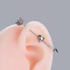 Henson Nuevo 1.2 Varilla Acero Inoxidable Tornillo de Doble Punta Puente de Oreja de Víbora de Amor Coreana Joyería de Piercing Retro Europea y Americana