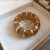 Pulsera Redonda de Punto Acrílico Transfronteriza Europea y Americana, Pulsera de Lujo Ligero a la Moda, Pulsera de Gama Alta Retro de Nicho