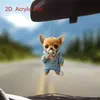 Pendente Criativo Fofo de Cachorro 2D Transfronteiriço para Mochila Acrílico Pendente de Carro Pendente de Mochila Pendente de Filhote