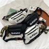 Internet Celebridade ins Bag Mulheres 2021 Coreano Nova Chegada Harajuku Ferramental Estilo Japonês Saco Baú Estudante Lona Crossbody Cintura Bag Trendy