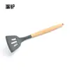 Estilo Europeo Mango de Madera Silicona Utensilios de Cocina Juego de 8 Piezas Hogar Antiadherente Herramienta para Cocinar traje Cocina Utensilios de Cocina traje