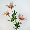 Flores Secas Artificiales Transfronterizas de 3 Cabezas Apio Flores Falsas Estilo Europeo Decoración para el Hogar Sala de Estar Boda Decoración Suave Arreglo Floral