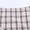 Para Comércio Exterior Transfronteiriço Europeu e Americano Roupas Femininas Aliexpress Mais Vendidas Verão Simples Versátil Xadrez Saia Assimétrica