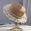Chapéu de Palha Novo Estilo de Verão com Laço Grande, Chapéu de Palha Equestre para Mulheres, Protetor Solar para Passeios, Tendência Retrô, Rejuvenescedor, Boné de Baseball Versátil