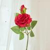 Flor Artificial Rosa de Ponta Dupla Mesa Flor Falsa Exportação Rosa Flor de Seda Flor Grampo de Cabelo Flor Buquê de Alto Nível