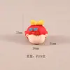 Chica con Gafas Accesorios de Resina Lindo Bolsita Ciega Adornos para Manualidades Decoración de Coche Juguetes Pequeños Llavero Colgante