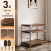 Estante de Armazenamento Estilo Japonês Sala de Estar de Chão Eixo Leve Rack de Armazenamento de Metal Cozinha Prateleira Estreita Multicamadas Varanda Prateleira de Exibição de Madeira
