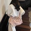 2025 Primavera Transfronteriza U Hogar Mismo Estilo Bolsa Grande de Lona de Nailon Bolsa Lazo Bolsa para Mujer Bolsa Bandolera Bolsa de Hombro