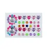 Fabricante Original Personalizado Transfronterizo Amazon Más Vendido Cristal de Amor Piedra Preciosa Maquillaje Pegatinas de Diamante Pegatinas Faciales de Maquillaje