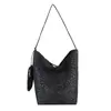 Bolso de Hombro tipo Tote Leopardo Relajado de Gran Capacidad Casual para Mujer, Nuevo Modelo de Invierno, Bolso Grande Vintage de Tela Oxford para Hombro, Cruzado, Bajo el Brazo