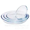Molde para Hornear Ovalado Aerodinámico de Vidrio de Borosilicato Resistente a Diferencias de Temperatura Específico para Horno Plato para Hornear Barbacoa Plato Multifuncional para Servir en Casa