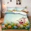 Juego de Cama de Tres Piezas Shein Temu Serie Pascua 3 Juego de Cama Decorativo de Tres Piezas Se Puede Emitir Jit