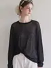 Kimono transparente de protección solar estilo casual para mujer, nuevo modelo verano 2026, corte holgado, adelgazante, top versátil de color liso para ir al trabajo