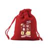 Bolsa de lino roja con cordón en stock palabras hermosas bolsa de la suerte para estudiantes en examen de admisión a la universidad bolsa de embalaje para regalo bolsa para dulces venta al por mayor