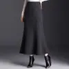 Falda de Cola de Pez con Lentejuelas de Temperamento para Mujer Otoño/Invierno 2026 Nueva Falda Larga Adelgazante de Cintura Alta Elegante Versátil Ajustada a la Cadera