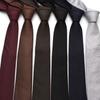 Nueva corbata formal para hombre de negocios de 6 cm profesional novio boda color sólido corbata a mano accesorios de ropa de traje