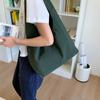 Bolso coreano de nicho con lazo para mujer 2025 Nuevo casual con correa, tote de gran capacidad para el hombro, versátil bolso de axila