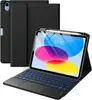 Funda Teclado Bluetooth para iPad 11ª Gen A16 Carcasa para Tableta Apple Air 11 Adecuada para M3 Táctil Funda de Cuero Retroiluminada