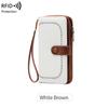 Nuevo Monedero para Mujer con Cepillo Antirrobo RFID Transfronterizo, Hueco con Organizador para Tarjetas, Retro Europeo y Americano, de Gran Capacidad, Billetera Larga
