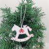 Fabricante Venta al por Mayor Colgantes de Navidad Papá Noel Decoraciones de Copo de Nieve Colgantes Pequeños de Alce Colgantes para Árbol de Navidad Venta al por Mayor