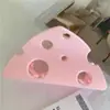 Clipe de Cabelo Divertido Queijo Queijo Amarelo Criativo Pegador de Cabelo Clipe de Tubarão Presilha de Cabelo Triângulo Fofo Oco Acessórios de Cabelo