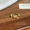 Anillo Tejido Retro Little Pony con Estilo Genial, con Cuentas y Diamantes Brillantes, Abierto Versátil Apilable para el Dedo Índice de Mujer
