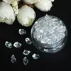 5-8mm Coloridos Asimétricos Hielo Triturado Cristal Porcelana Pintura Diamantes Alta Calidad Súper Brillantes Luminosos Resina Transparente Artificial Cubitos de Hielo Pequeños