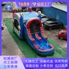Resbaladilla y Trampolín Inflables Dos en Uno para Niños Equipo de Diversión Antideslizante Espesado para Exteriores Equipo de Instalación Rápida para Parque Familiar