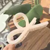 Nuevo pasador de cinta de 13.5 cm talla grande clip de mariposa de crema pinza de tiburón accesorio para el cabello que combina con todo