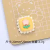 Bolo Sobremesa Comida Brinquedo Desenho Animado Acessórios de Joias DIY Cola de Creme Resina Pequenos Acessórios Furo Fivela de Sapato Pacote de Material