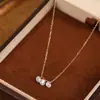 Colar Minimalista de Prata S925 com Pingente de Gota d'Água de Zircônia Estilo Fada para Mulheres, Estilo Coreano Exquisito e Único, Elegante e Cool com Corrente Brilhante para Clavícula com Diamante