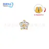 Pendientes de aleación de titanio F136, mini exquisitos de alta gama, tachuelas para el lóbulo de la oreja con forma de flor de ciruelo pequeña, piercings para la nariz, joyería para piercing de espiral interna