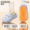 Pantuflas de Algodón Impermeables de EVA de Dibujos Animados para Mujer Otoño/Invierno Hogar Interior Antideslizantes Cálidas Lindas de Punta Cerrada de Felpa Venta al por Mayor