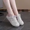 Venta al por mayor transfronteriza de Zapatos de Malla Hueca Transpirables de Verano Nuevos para Mujer, Zapatos Casuales, Sandalias Versátiles de Suela Plana con Punta Cerrada, Zapatos de Malla