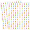 120 Adesivos/Folha Mini Adesivos de Páscoa Adesivos Coloridos de Coelho Adequados para Planner Recompensa Envelope Scrapbook DIY