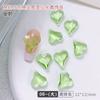 Arte de Uñas Cristal Corazón de Durazno Torcido Diamante Fondo Puntiagudo Joyería Grande y Pequeña Celebridad de Internet Caliente Corazón Super Flash Uñas Diamante Corazón Torcido Venta al por Mayor