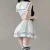 Ropa Interior Sexy Fan Lei para Mujer, Uniforme Escolar JK de Falda Corta Estilo Abstinencia Puro Deseo, Ropa de Dormir Provocativa de Estudiante 1050