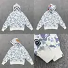 Sudadera con cremallera y camuflaje de tiburón Bape de moda para hombre y mujer, estilo pareja, cárdigan chaqueta con capucha holgado de forro polar puro de moda para hombre