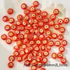 Cuentas Sueltas de Cerámica Hechas a Mano DIY Pulsera Collar Accesorios para Joyería Paquete de Materiales Cuentas Manuales Accesorios con Cuentas Rojo