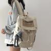Mochila de Lona para Niños 2026 Nueva Mochila de Viaje de Gran Capacidad para Estudiantes de Secundaria, Preparatoria y Universidad Bolso Escolar Sencillo para Mujeres
