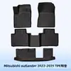 Adequado para Mitsubishi Outlander 2022-2025 Tapetes de Piso TPE Tapetes de Porta-Malas 3D para Todas as Estações