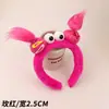 Diadema de muñeca divertida fea linda fea ojos grandes atar pelo trenza alta Calavera pasador superior niños pelo frito cara rara lavado