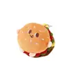 Pingente de Comida de Hambúrguer e Batatas Fritas Acessórios DIY Brinquedos de Pelúcia Mochila Decorações de Roupas Bonecos de Desenho