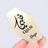 Impressão Côncava e Convexa Etiqueta de Perfume Logotipo Personalizado para Frasco de Perfume Impressão de Etiqueta de Metal Estampagem Placa de Nome para Frasco de Vidro de Cosméticos