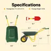 Carretilla de Mano Plegable Triciclo Rueda Única Ligera Carrito Pequeño para Exterior Jardín Carrito Plegable Niños Playa