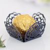 Caixa decorativa de chocolate para festa de casamento transfronteiriça Caixa de açúcar com renda de rosa vazada em estoque