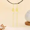 Diseño Original Pendientes de Plata de Ley 925 con Aguja Hoja de Bambú Perla Nuevos Más Vendidos Pendientes con Gancho de Oreja de Borla Pendientes de Bambú con Sensación Fresca Accesorios