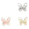 Pinzas Magnéticas para Orejas de Camelia Dulce para Mujer, Sin Perforación, Pinzas y Aretes de Mariposa Frescas y Versátiles Super Hada