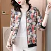 Novedad de verano, ropa de protección solar de manga larga de gasa de talla grande para mujer, camisa con aire acondicionado, abrigo corto informal para mujer, traje de béisbol, camisa con protección solar